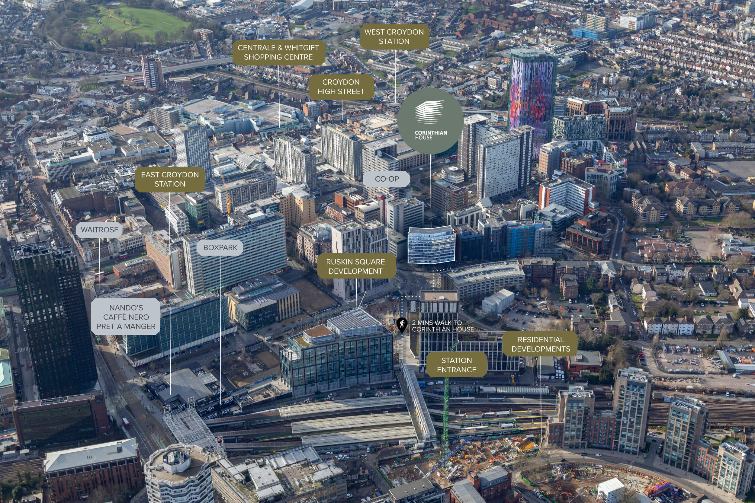 Croydon Aerial Map